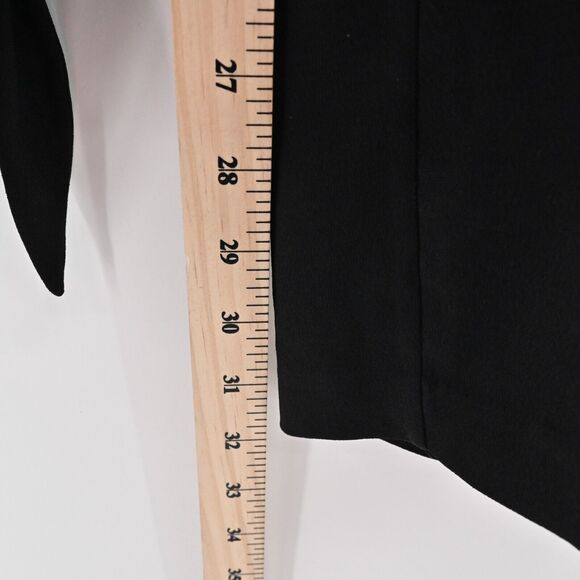 INTERMIX Romper Womens Size Medium Black Tie Front Cut Out Long Sleeve Goth Punk - Picture 10 of 16